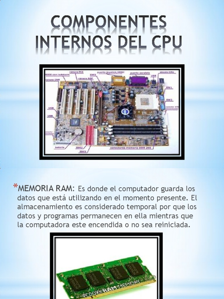Componentes Internos Del Cpu | PDF