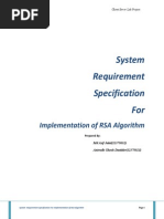 System Requirements Specification Document RSA