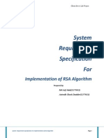 System Requirements Specification Document RSA