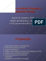 Estatistica No Brasil Presente e Perspectivas Futuras - Gauss M. Cordeiro