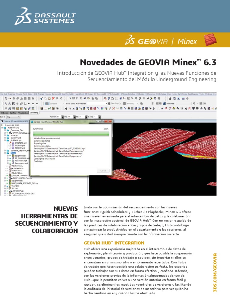 GEOVIA Minex WhatsNew DS Span | PDF | Experiencia de usuario | Archivo ...