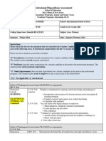 michelleprofessionaldispositionsassessment