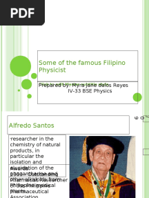 Some of The Famous Filipino Physicist