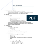 Chapter 8: Stock Valuation Methods