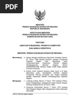 Download JABATAN FUNGSIONAL PRANATA KOMPUTERDAN ANGKA KREDITNYA by laliex_bps SN214354421 doc pdf