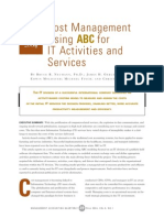 Cost Management Using ABC For IT Activities and Services