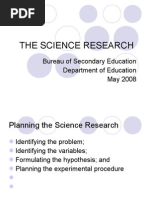 The Science Research MS PowerPoint 2007