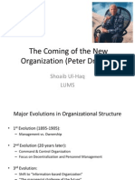 The Coming of The New Organization
