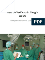 Lista de Verificación Cirugía Segura