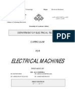 Electrical Machines Curriculum Guide