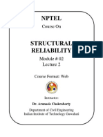 NPTEL Structural Reliability Course Probability Lectures