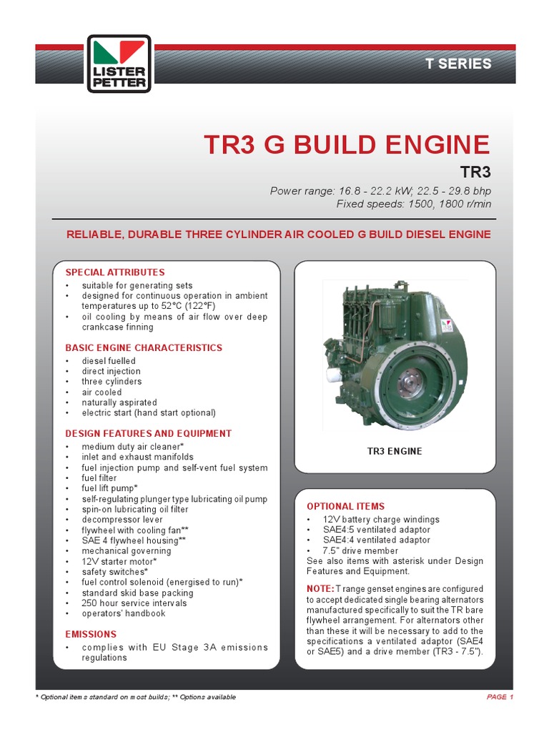 Lister Engine | Descargar gratis PDF | Horsepower | Engines