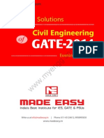 GATE 2014 Civil Engineering Keys & Solution (Evening Session) 