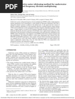A Simple and Effective Noise Whitening Method for Underwater