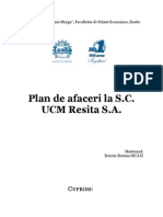 Plan de Afaceri - SC UCM Resita SA