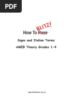 AMEB Theory Terms and Signs