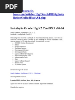 Instalação Oracle 10g R2 CentOS 5 x86