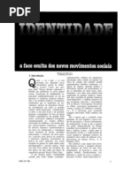 EVERS, Tilman. Identidade, A Face Oculta Dos Novos Movimentos Sociais