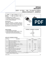 Datasheet irf640