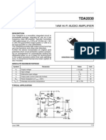 Datasheet TDA2030