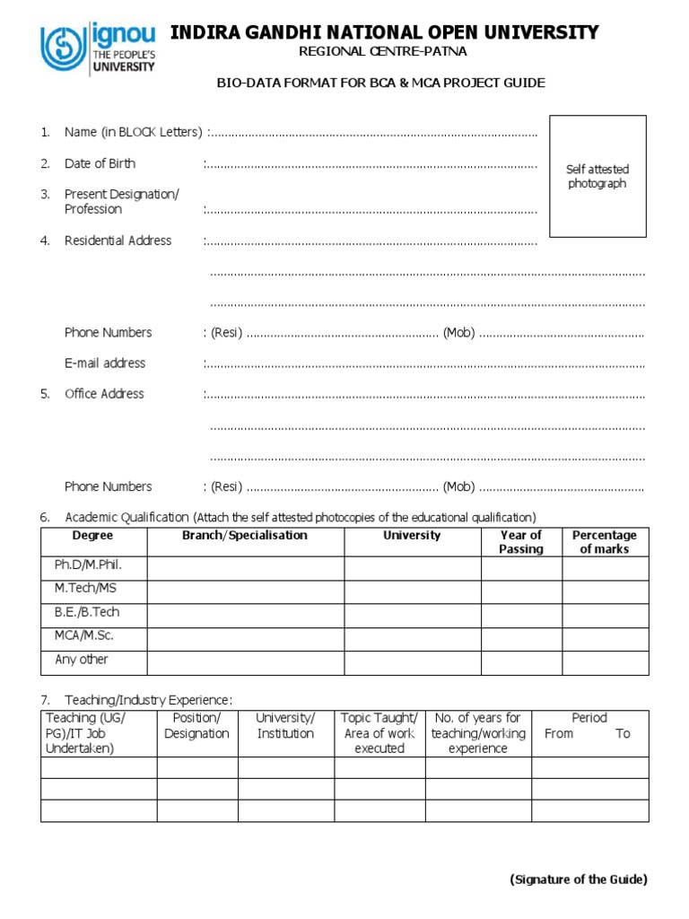 Ignou bca project report sample