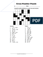 WorksheetWorks Cross-Number Puzzle 2