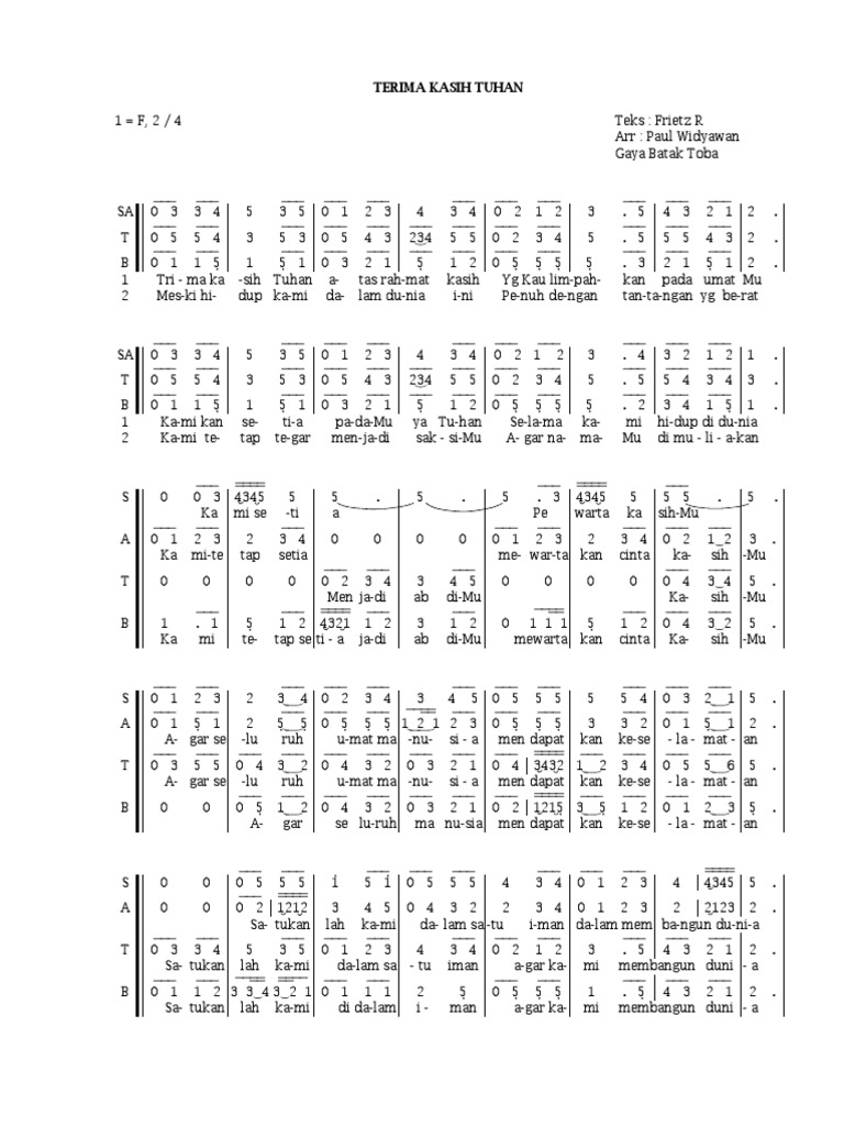 Terima Kasih Tuhan Pdf