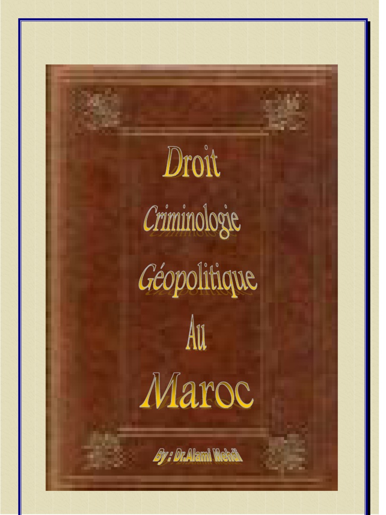 Crimes et subversion au Maroc | PDF | Crime organisé | Criminologie