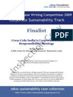 Oikos Cases 2009 Coca Cola India
