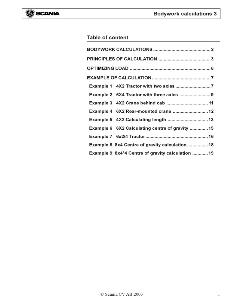 Fifth Wheel Load Calculation PDF Truck Crane (Machine)