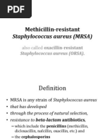 Download Methicillin-Resistant Staphylococcus Aureus MRSA by GIST Gujarat Institute of Science  Technology SN214428446 doc pdf