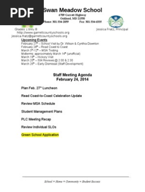 feb 24 staff meeting