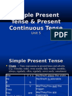 Simple Present Tense & Present Continuous Tense