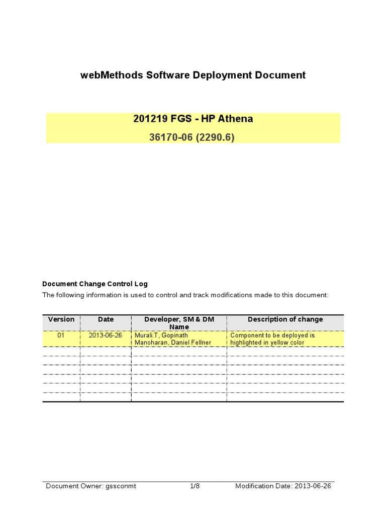 webMethods Software Deployment Guide | PDF | Computer Science ...
