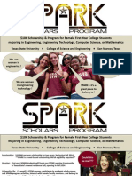 SPARK Scholars Program Poster - Spring 2014 Recruting