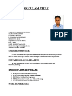 Chandogya's CV Today