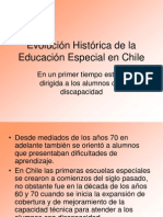 Evolución histórica educación especial Chile