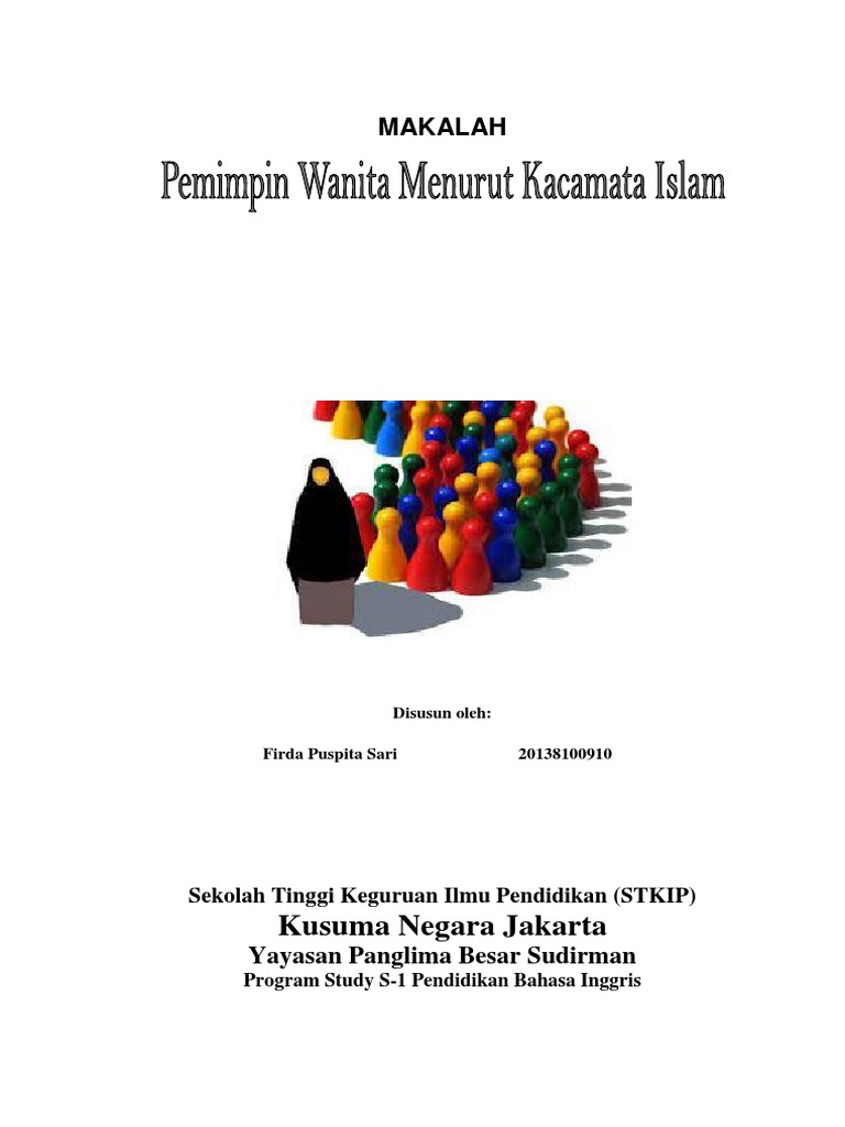 Makalah Pemimpin Wanita Menurut Kacamata Islam