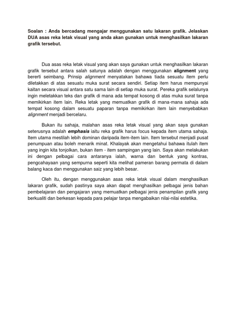 Asas Reka Letak Visual dalam Lakaran | PDF