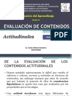 Evaluacion de Contenidos Actitudinales. 2012