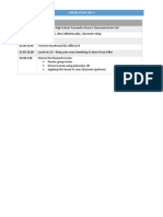 Schedule For Lesson Study Day 2