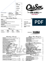 ChiSox Bar & Grill Menu