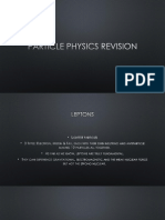Particle Physics Revision