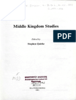 Bourriau, Patterns of Change in Burial Customs During The Middle Kingdomin - MK - Studies