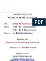 Convocatoria de Asemblea 1