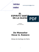 Mons. Oscar Arnulfo Romero CARTAS PASTORAL 1: "El Espíritu Santo en La Iglesia"