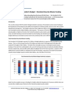 Fiscal Year 2015 Federal Homeland Security Mission Funding Analysis