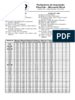 CodFax 010 - Parâmetros de Impressão PimaTab - Microsoft Word