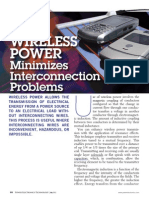 WIRELESS POWER - Minimizes Interconnection Problems