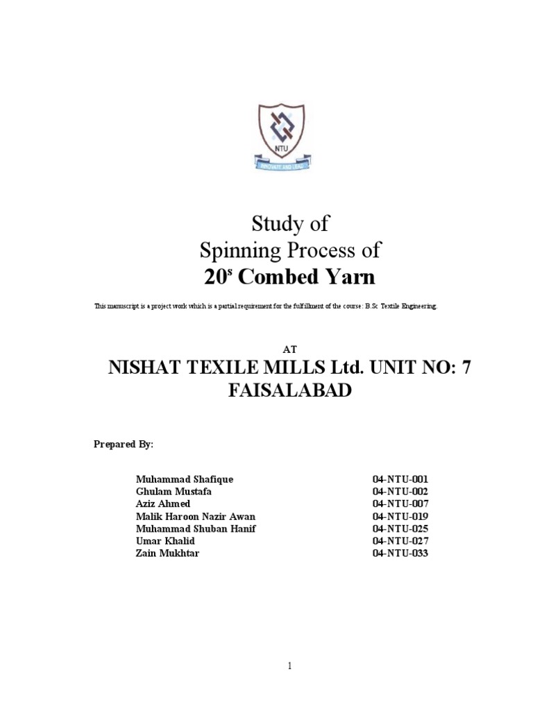 Cotton | PDF | Yarn | Spinning (Textiles)